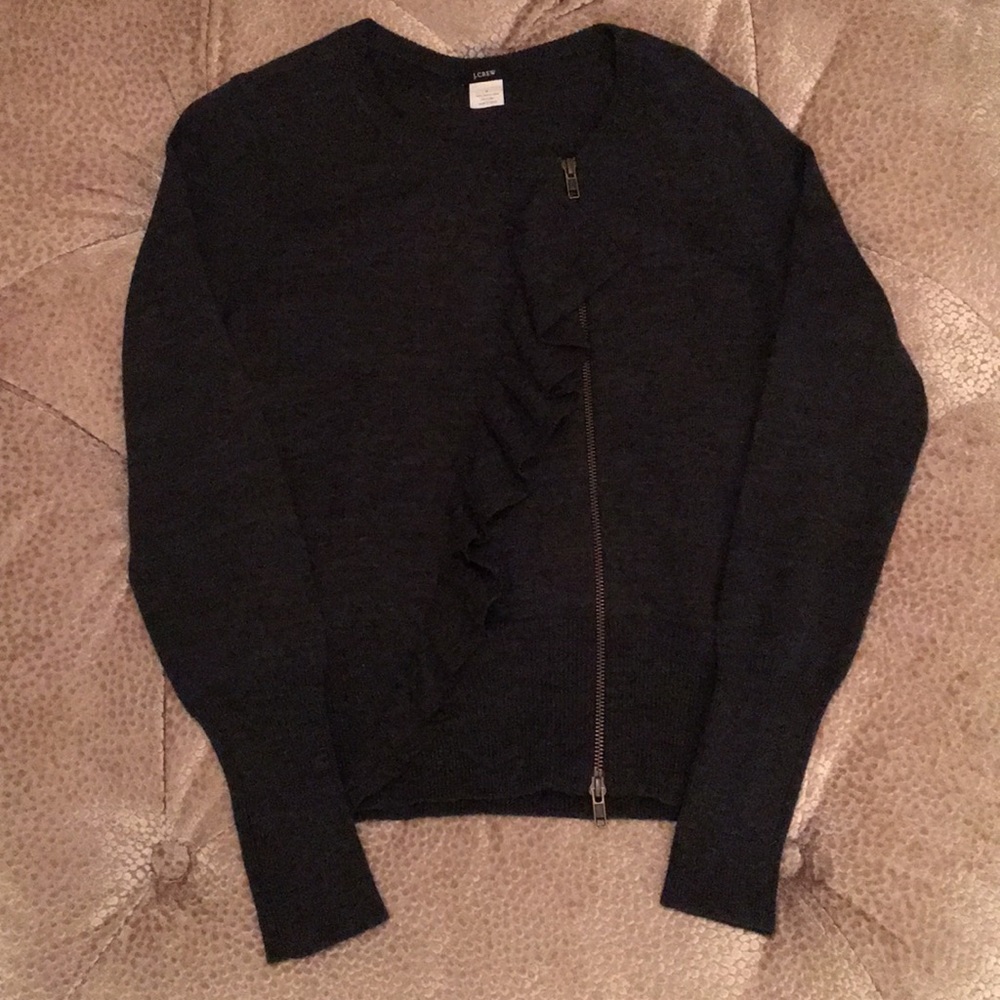 J. Crew Ruffle Cardigan
